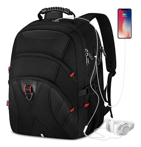 Mochila Para Laptop De 17in Para Hombre De Gran Capacidad