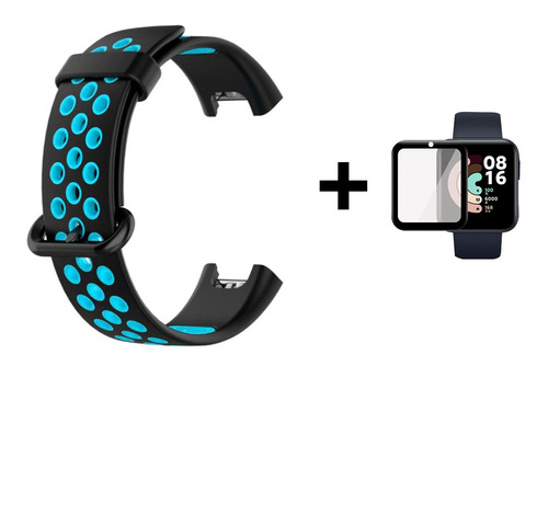 Pulseira Para Xiaomi Mi Watch Lite Esportiva + Pelicula 3d