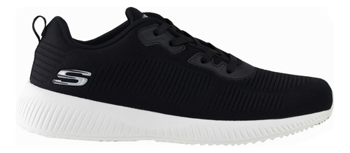 Tenis Skechers Para Correr Sport Squad 232290 Negro Blanco