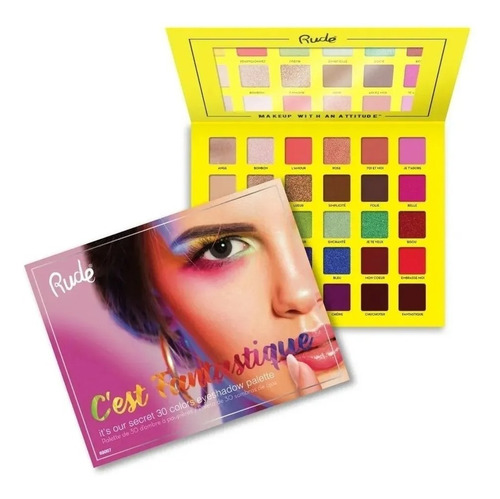 Paleta De 30 Sombras C'est Fantastique Rude Cosmetics