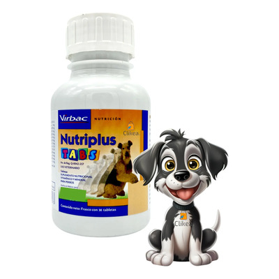 Virbac Nutriplus Tabs 30 Tab Vitaminas Para Perro Nutri Plus | MercadoLibre
