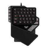 Teclado Aula K2 Gaming Teclado De Una Mano De Luz Fría Para