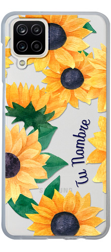 Funda Para Galaxy Para Mujer Girasoles Con Tu Nombre