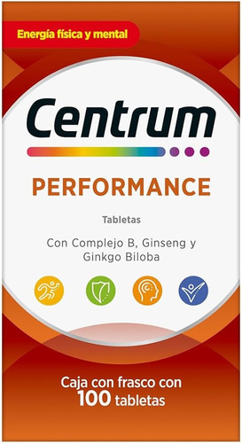 Multivitaminico Centrum Performance - 100 Tabletas