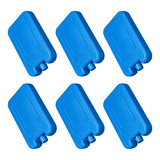 6x Paquetes De Congelador Bloques De Hielo Azul 200ml