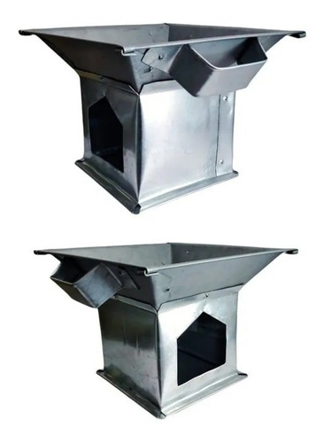 Anafre Lamina Galvanizada 37 Cm De Mesa Portátil Galvanizada