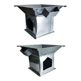 Anafre Lamina Galvanizada 37 Cm De Mesa Portátil Galvanizada