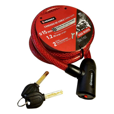 Candado Cadena Para Moto O Casco Cable De Acero De 1.5cm  | Meses sin interés