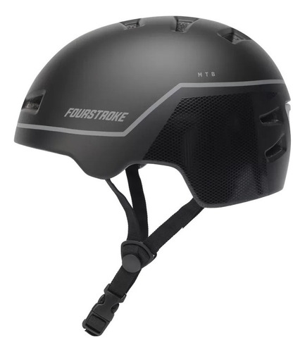 Casco Bici - Active Helmet - Fourstroke Color Negro Mate Talle M