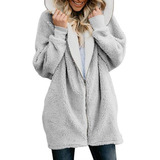 Warm Velvet Wool Lamb Zipper Sweatshirt With Hood .