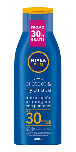 Protector Solar Nivea Sun Protect Hydrate Crema Fps30 400ml