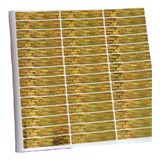 200 Hologramas Original Sello Seguridad Void 50x10mm Dorado