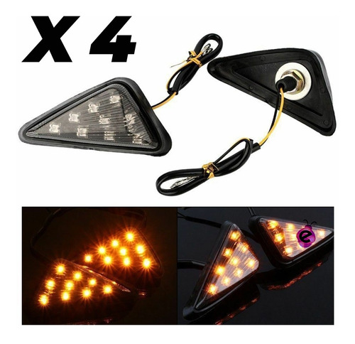 Guiño Moto X 4 Triangle Para Carenado Moto Deportivo Pistero