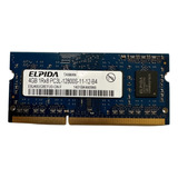 Memoria Ram Elpida 4gb 1rx8 Pc3l-12800s Ebj40ug8efuu0-gn-f