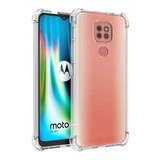 Capa Transparente Para Moto G9 Play  Xt2083-1 + Pel Vidro 3d