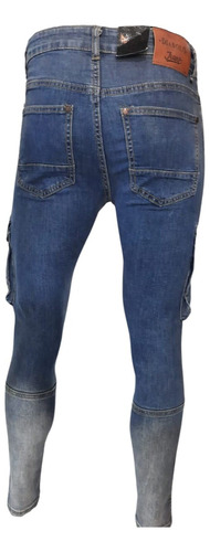 Jeans Hombre Elasticado Pitillo Destroyer Focalizado