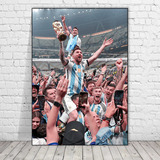 Cuadro Decorativo Futbol Leonel Messi Argentina Mundial