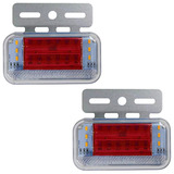 Juego De Faros Led Laterales Camion 12v - Rojo Poli