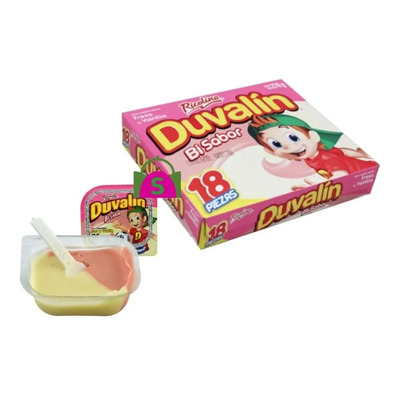Duvalin Ricolino Fresa Vainilla 18 Pzs Dulce Crema Untar | MercadoLibre