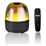 Mini Bocina Portátil Para Niños Maquina Karaoke Luces Led