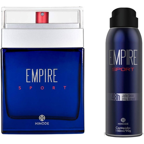 Kit Hinode Empire Sport - Fragrância 100ml + Desodorante 48h