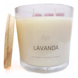 Vela Aromática Vegetal Perfumada Lavanda 190g Likare