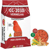 Farinhada Cc 2030 Vermelha 1kg Canários Com Fator Vermelho