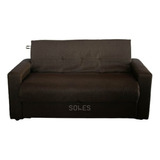 Sillon Sofa Cama Tapizado - 1,30mts - 2 Cuerpos Plan 12 / 18