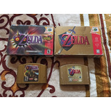 N64 Zelda Ocarina Of Time Dorado Y Majoras Mask Holograma