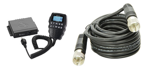 Radio Cb Inalámbrica Para Off-road, Negro Con Cable Coaxial