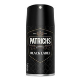 Desodorante Patrichs Black Label 150ml Pack X6