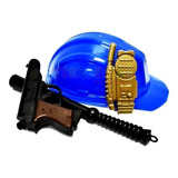 Kit Bombero Policia Juguete Casco Pistola Fuego Irv Toys