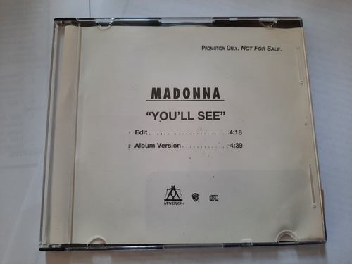Madonna - Cd / You'll See / Single