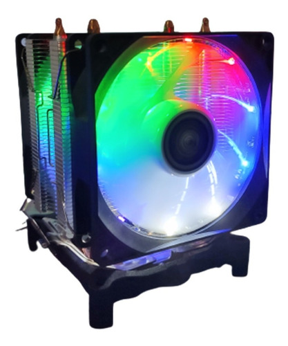 Cooler Fan Duplo Para Processador Intel Amd Led Rgb Tdp 130w