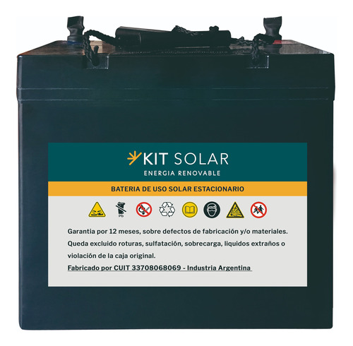 Batería Solar Agm (innovación Gel) 55ah 12v - Ciclo Profundo