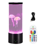 Lámpara Nocturna Led De Medusas De Color Con Control Remoto