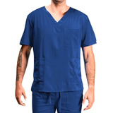 Top Polera Uniforme Clinico Hombre -azul Marino-one Stitches