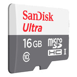 Memoria Tarjeta Micro Sd Hc Sandisk 16gb Clase 10 Adapter