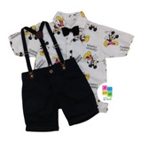 Conjunto Infantil Mickey Social Menino Temático 