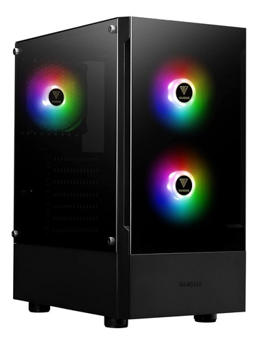 Gamdias Rgb Gaming Atx Mid Tower Pc Case Con Panel De Vidrio