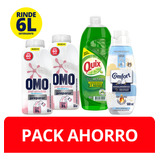 Pack Omo Piel Sensible Para Diluir X2 + Quix + Comfort