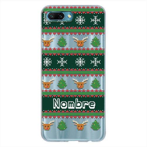 Funda Para Honor Ugly Sweater Navideño Personalizada Nombres