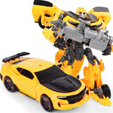 Carrinho Transformers Bumblebee Camaro Amarelo Vira Robô 