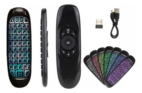 Air Mouse Teclado Inalambrico Control Universal Smart Tv