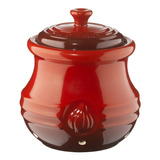 Pote De Alho Le Creuset Cor Vermelho