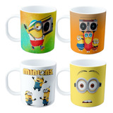 Set De Tazas De Plastico - Minions X4