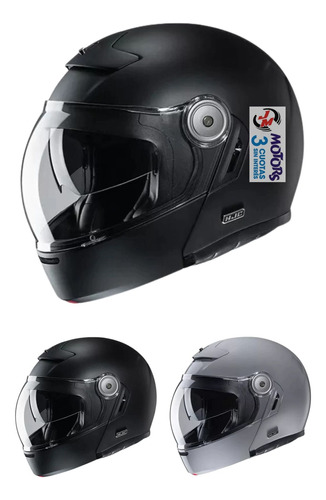 Jm Casco Rebatible Hjc V90 Retro Vintage Doble Visor Burbuja