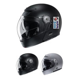 Jm Casco Rebatible Hjc V90 Retro Vintage Doble Visor Burbuja