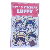 Set De Stickers Luffy De One Piece Holograficos Kawaii