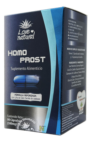 Homo Prost (90 Caps) Love Natural Sabor Sin Sabor